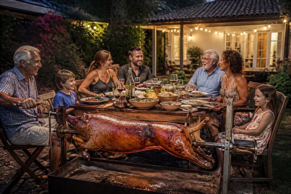 découvrez comment réussir un festin convivial avec un cochon à la broche à domicile. profitez d'un repas savoureux et authentique sans quitter votre maison grâce à nos conseils et services.