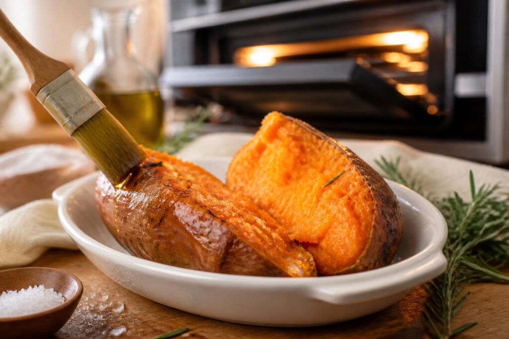 découvrez des astuces simples pour réussir la cuisson de la patate douce au four, et obtenir une texture fondante ainsi qu'un goût savoureux à chaque fois.