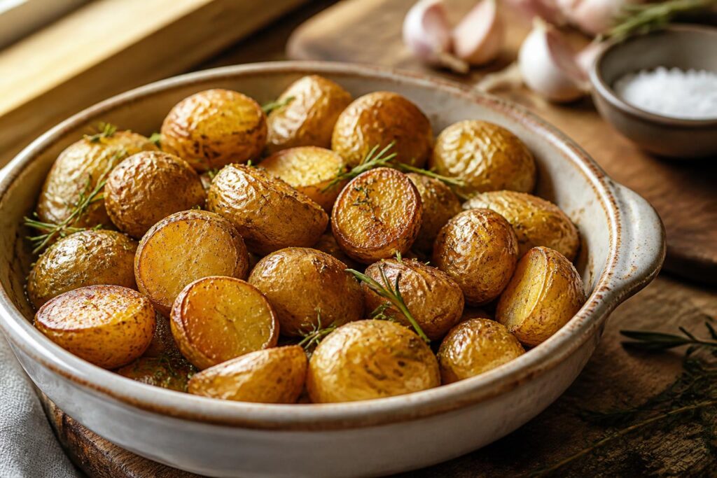 découvrez l’astuce infaillible pour des pommes de terre grenaille au four avec une peau croustillante et dorée, parfaites pour accompagner tous vos plats.