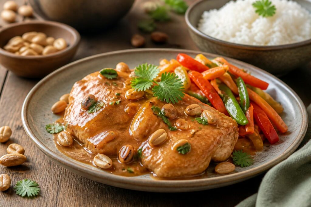 découvrez notre recette de poulet cacahuète, une alliance gourmande et savoureuse qui conquiert toutes les tables. facile à préparer, elle ravira petits et grands pour un repas convivial et parfumé.