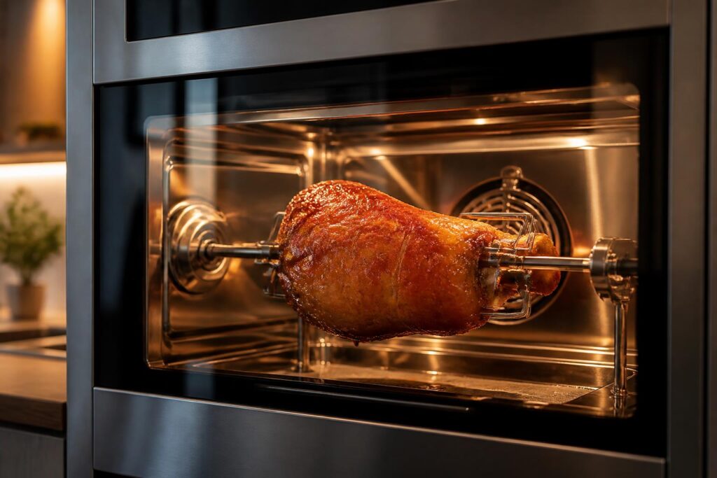 découvrez le tourne broche pour jambon, l’accessoire essentiel pour réussir une cuisson homogène et savoureuse de votre jambon à la maison. facile à utiliser et performant, il garantit des repas délicieux en toute simplicité.