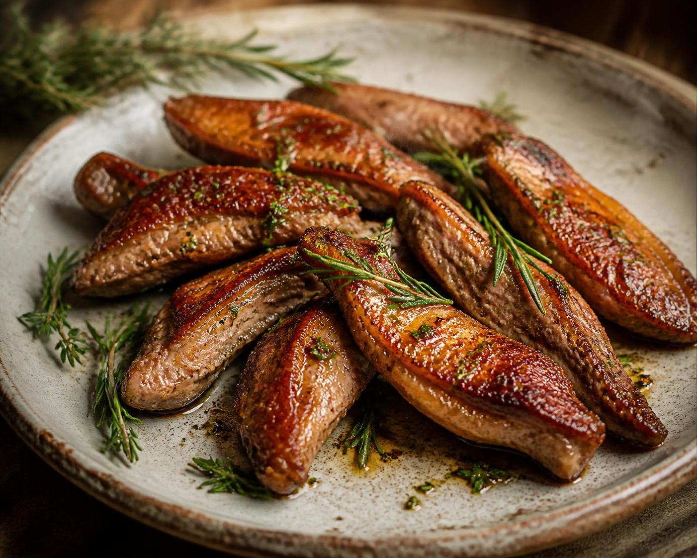 découvrez la cuisson parfaite des aiguillettes de canard à la poêle pour un plat savoureux et respectueux de l'environnement, alliant goût et écologie.