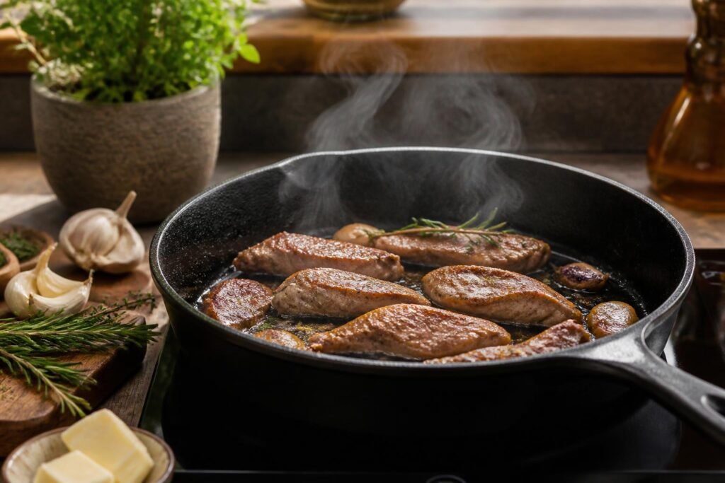 découvrez comment cuire parfaitement des aiguillettes de canard à la poêle pour un plat savoureux, rapide et respectueux de l'environnement.