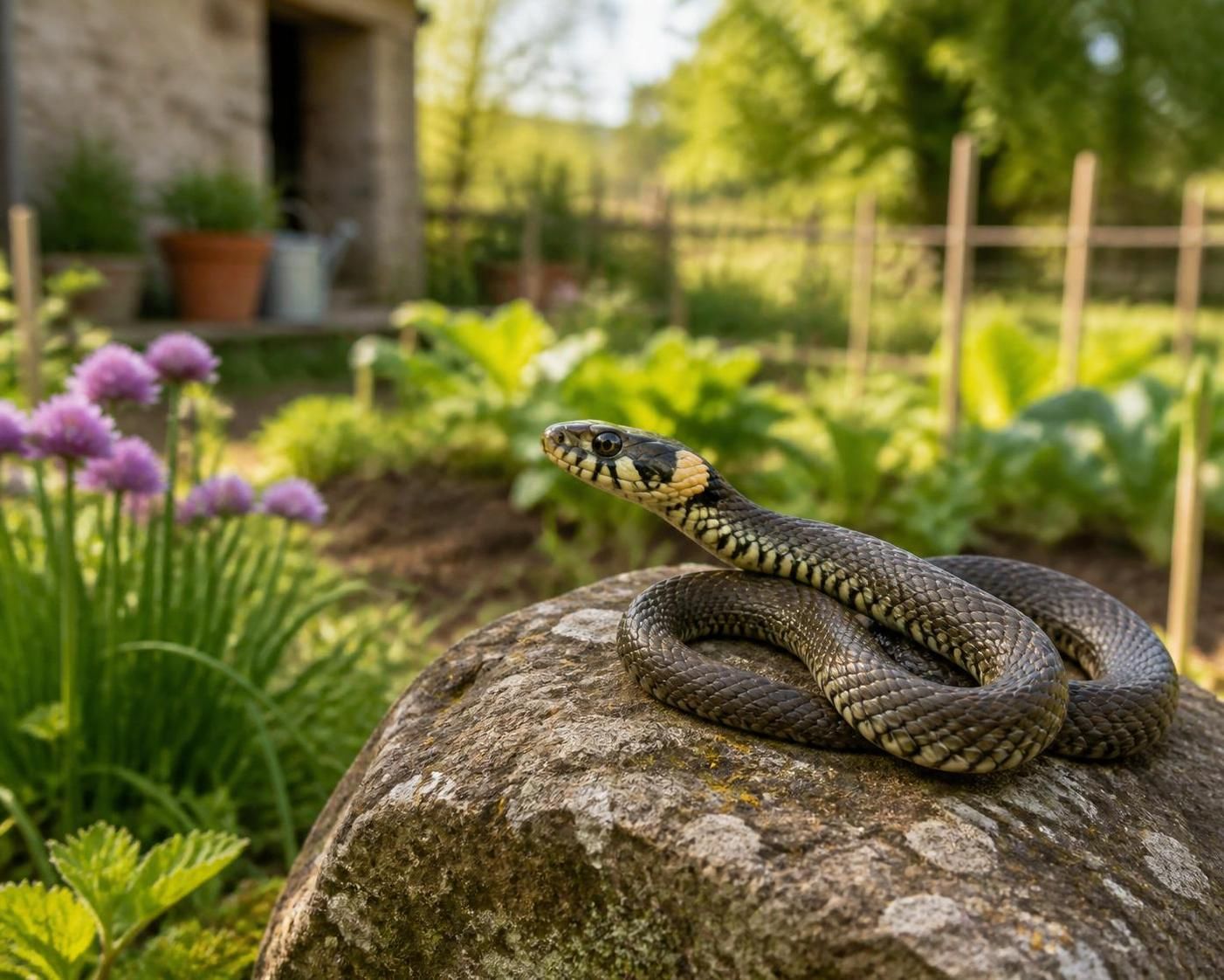découvrez comment reconnaître la couleuvre, un serpent inoffensif, et différenciez-la facilement des espèces venimeuses courantes dans votre jardin pour une cohabitation en toute sérénité.