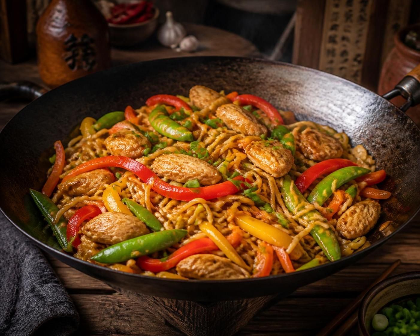 découvrez nos astuces simples pour préparer des nouilles sautées au poulet savoureuses et rapides. un plat délicieux idéal pour un repas facile et gourmand.