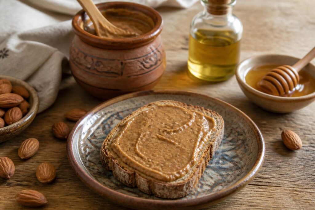 découvrez l'amlou marocain, l'ingrédient secret pour préparer des tartines saines et gourmandes, alliant saveurs authentiques et bienfaits naturels.