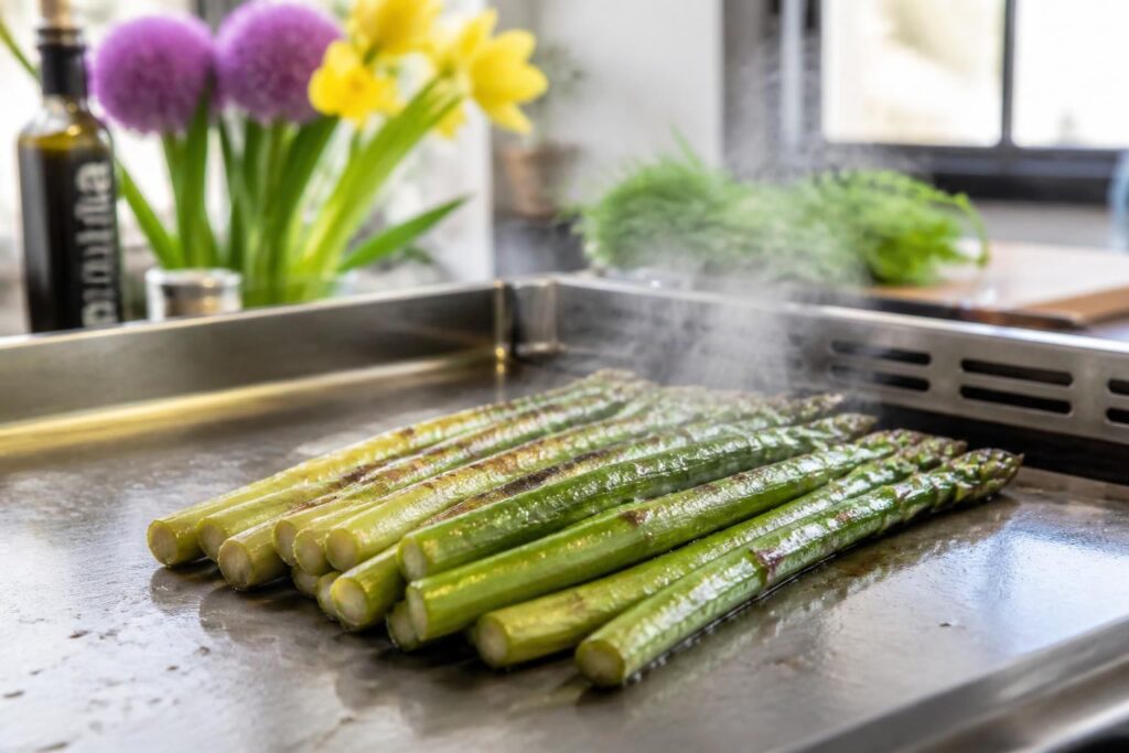 découvrez comment cuire rapidement les asperges à la plancha pour révéler toute leur saveur et profiter pleinement de ce légume de saison.