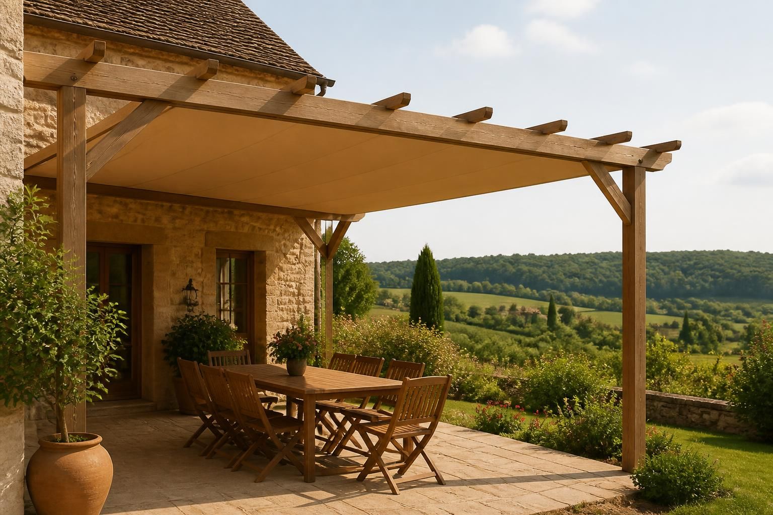 découvrez notre bâche sur mesure pour pergola, idéale pour protéger efficacement votre espace extérieur des intempéries tout en apportant style et durabilité.