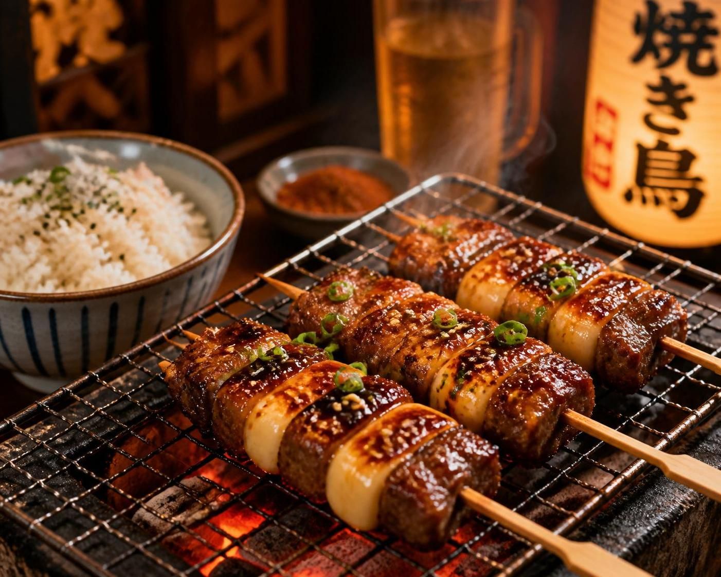 découvrez la brochette yakitori bœuf fromage, une alliance gourmande et savoureuse qui ravira les amateurs de barbecue avec ses saveurs fondantes et son goût authentique.