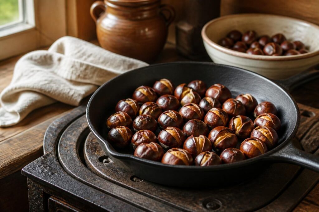 découvrez la méthode simple et gourmande pour réussir la cuisson des châtaignes à la poêle, pour un résultat parfait et savoureux à chaque fois.