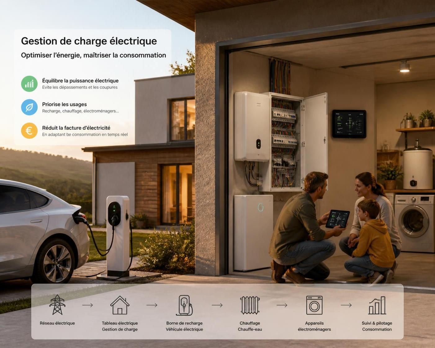utilisez le calculateur de charge guidelec pour optimiser la consommation électrique de votre maison et réduire vos factures d'énergie facilement.