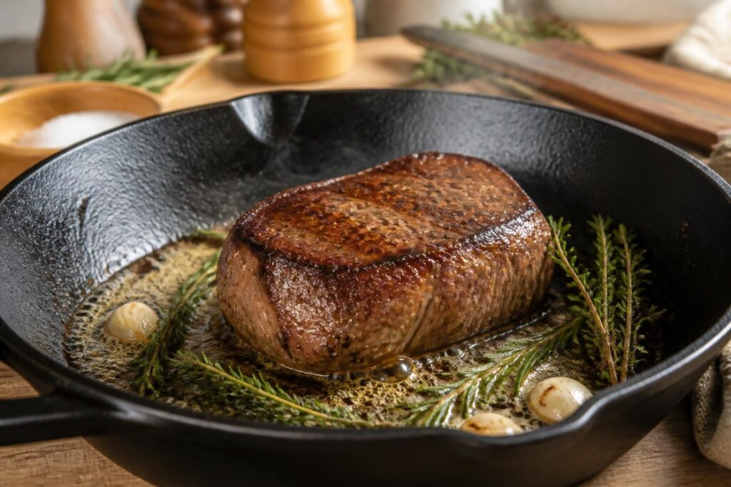 découvrez nos conseils pour réussir la cuisson du filet mignon à la poêle, afin d'obtenir une viande tendre et pleine de saveurs à chaque fois.