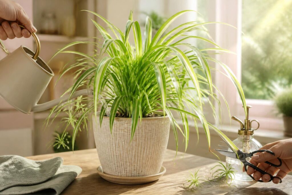 découvrez comment entretenir facilement votre plante araignée à la maison avec nos conseils simples et efficaces pour qu'elle reste belle et en bonne santé toute l'année.
