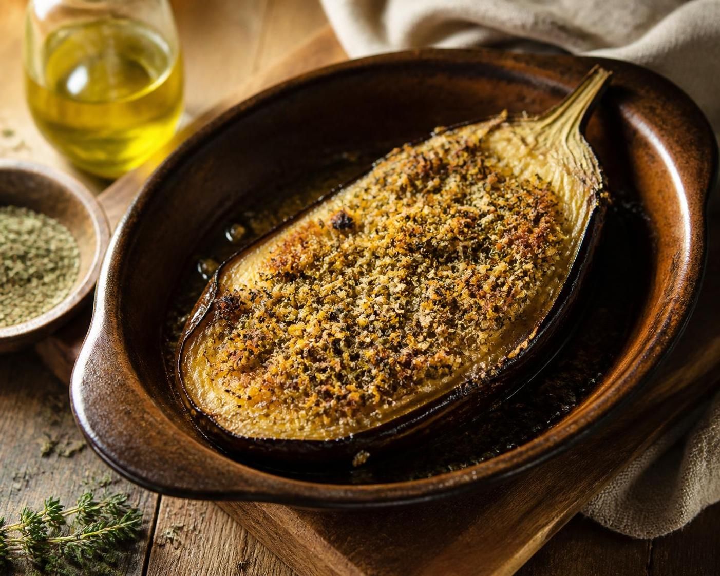 découvrez une recette simple et rapide d'aubergine au four pour un plat savoureux, léger et parfait pour vos repas équilibrés.