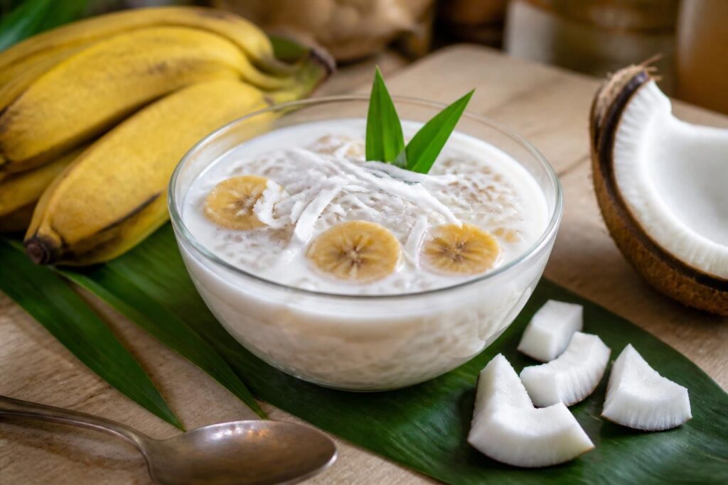 découvrez che chuoi, un délicieux dessert vietnamien qui marie saveurs sucrées et simplicité. parfait pour une touche exotique et gourmande à vos repas.