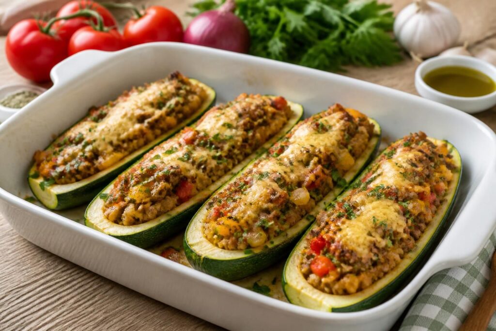découvrez nos astuces pour préparer des courgettes farcies au four, un plat savoureux et léger facile à réaliser pour régaler toute la famille.