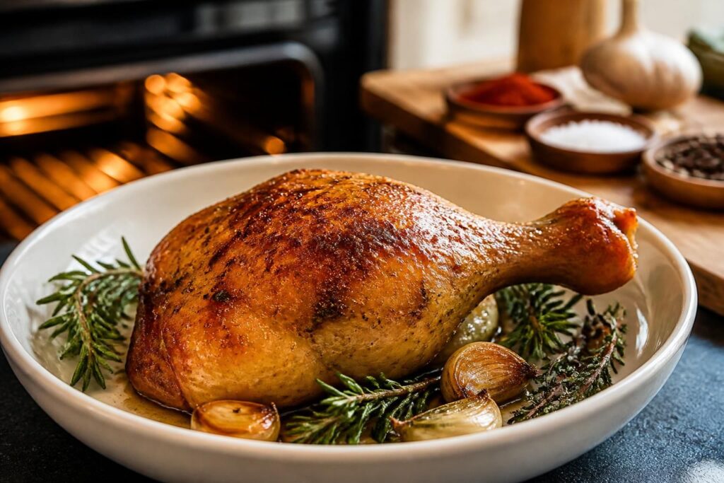 découvrez nos astuces pour réussir des cuisses de poulet au four avec une peau croustillante et savoureuse, parfaites pour un repas délicieux et facile.
