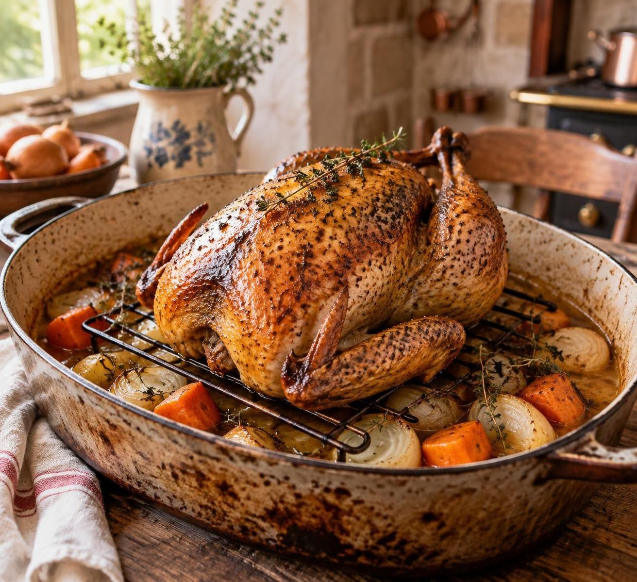 découvrez nos astuces pour réussir une pintade au four à la viande tendre et à la peau croustillante, avec une cuisson maîtrisée et savoureuse.