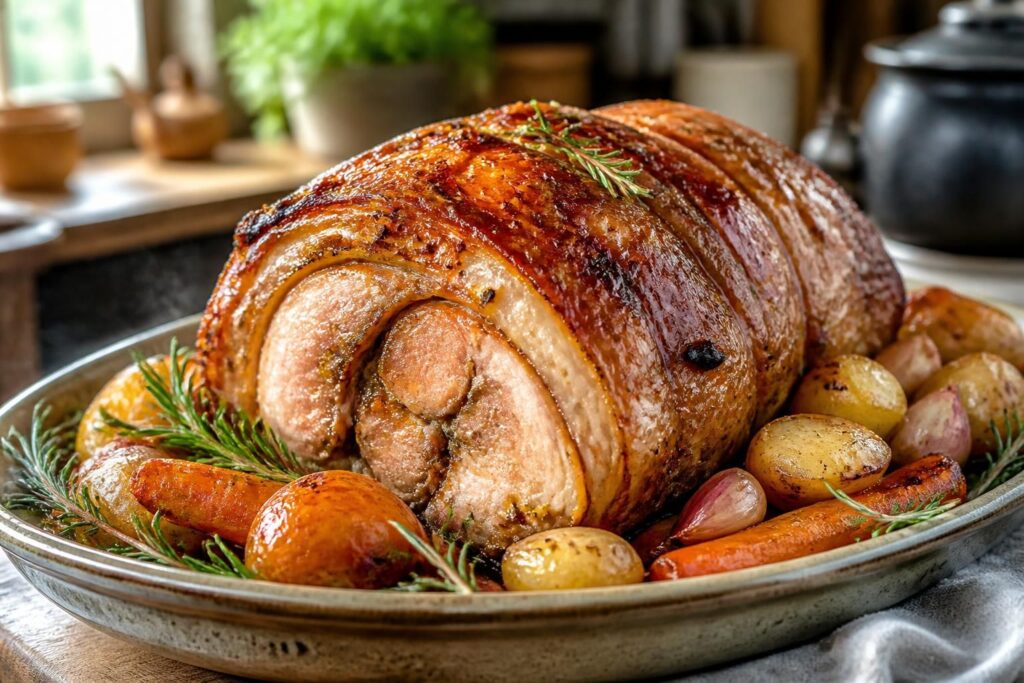 découvrez notre recette simple de rouelle de porc au four pour une viande tendre et savoureuse, parfaite pour un repas convivial et gourmand.