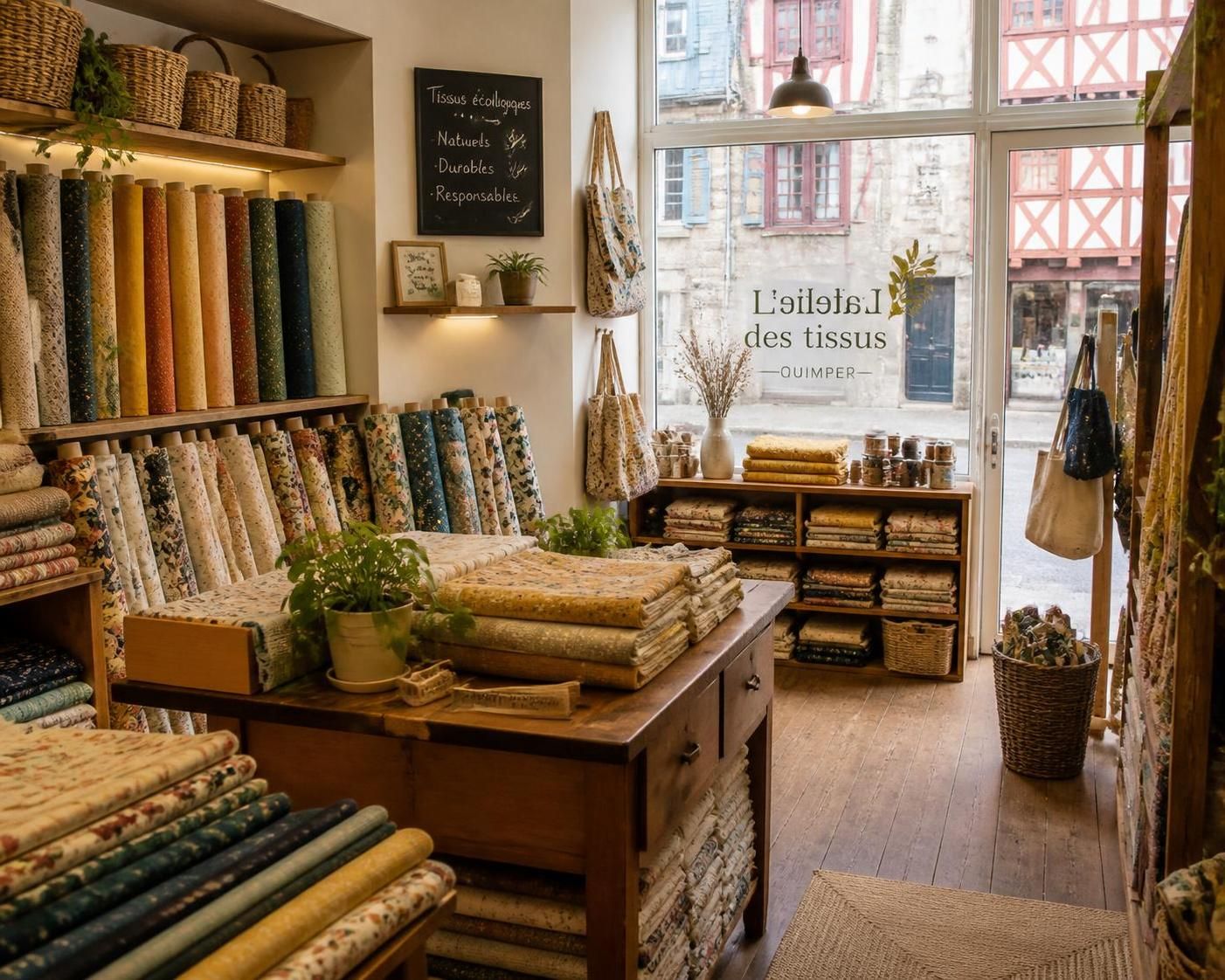 découvrez self tissus à quimper, votre boutique locale pour des étoffes éco-responsables. trouvez des tissus durables et respectueux de l'environnement près de chez vous pour vos projets créatifs.