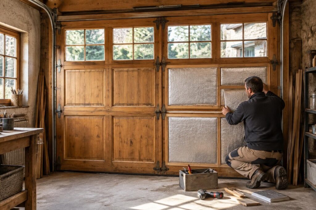 découvrez comment isoler une porte de garage en bois tout en préservant son charme et son aspect d’origine grâce à des solutions adaptées.