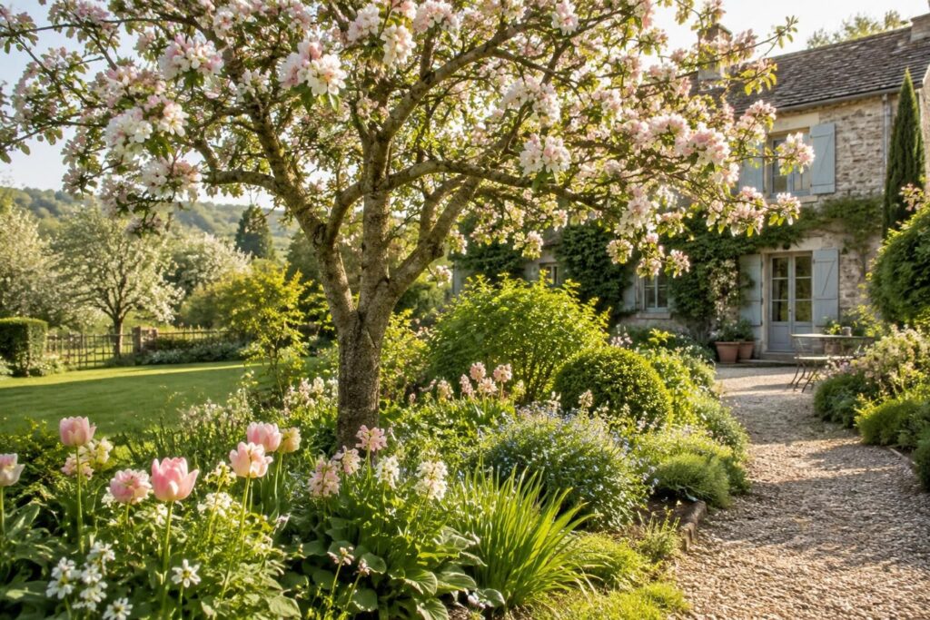 découvrez quels arbres à fleurs planter dans un jardin de campagne pour apporter couleur, charme et floraison tout au long des saisons.